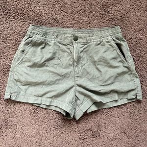 Green Corduroy Woman’s Shorts